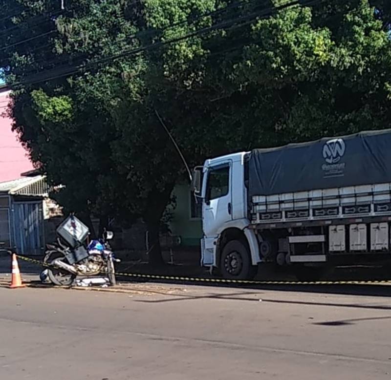 Homem morre em acidente de trânsito na Avenida Ipiranga, em Santo Ângelo