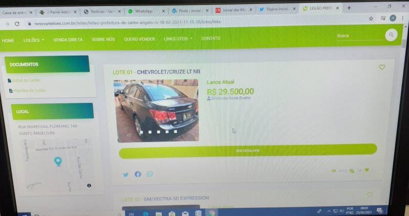 Prefeitura realizará leilão de veículos nesta quinta-feira