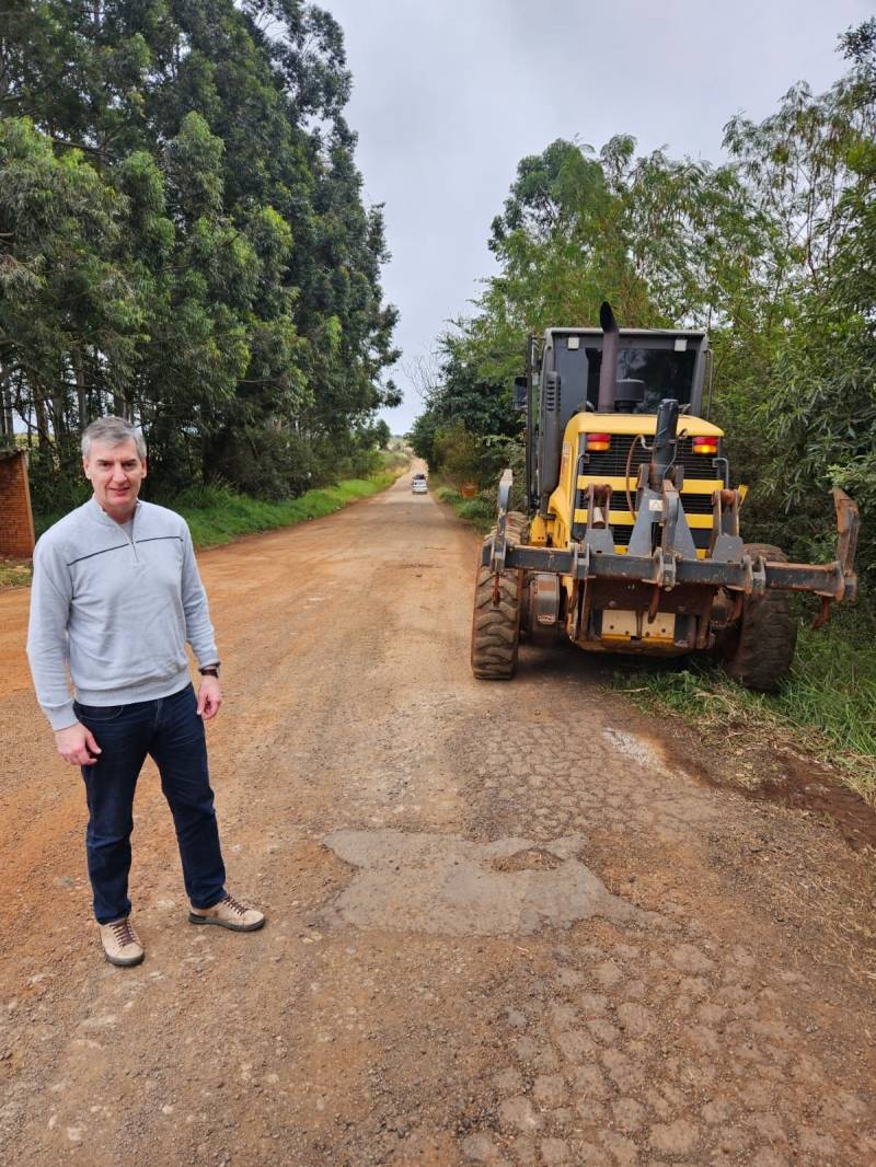 Começa a obra no mais longo acesso municipal do RS