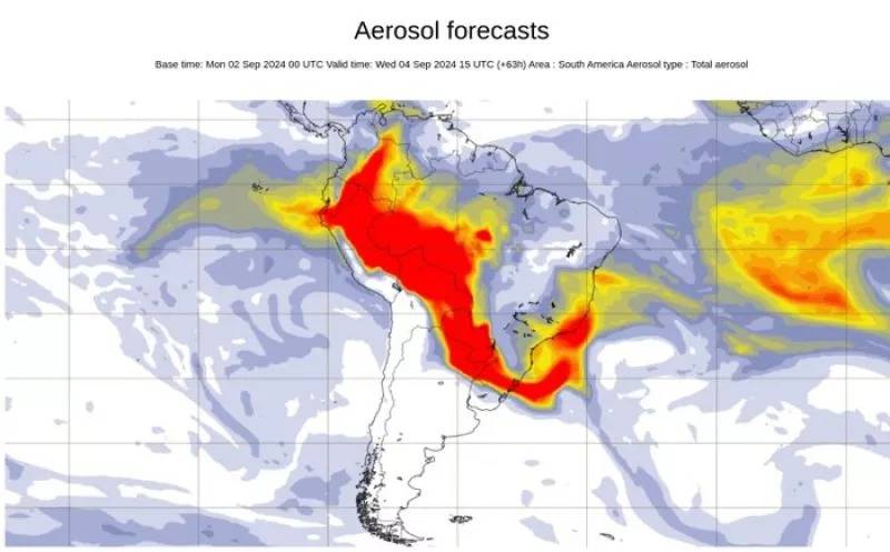 Fumaça das queimadas deve retornar nesta terça-feira ao Rio Grande do Sul