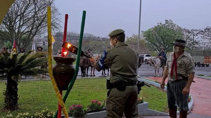 Chama Crioula será recepcionada neste domingo