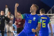 Brasil atropela a Croácia e garante vaga nas oitavas da Copa do Mundo de Futsal