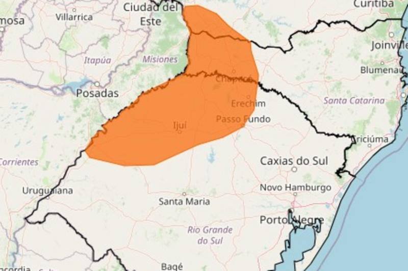 RS tem dois alertas de tempestade válidos até quarta-feira