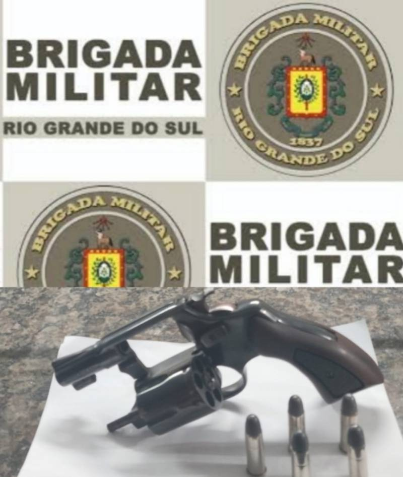 BM realiza prisão por porte ilegal de arma, em Santo Ângelo