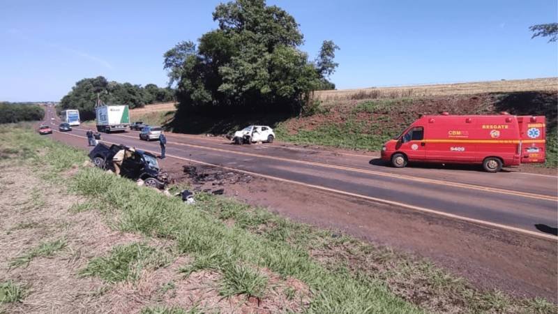 Grave acidente envolvendo dois veículos resulta em três mortes na BR-285, em São Luiz Gonzaga