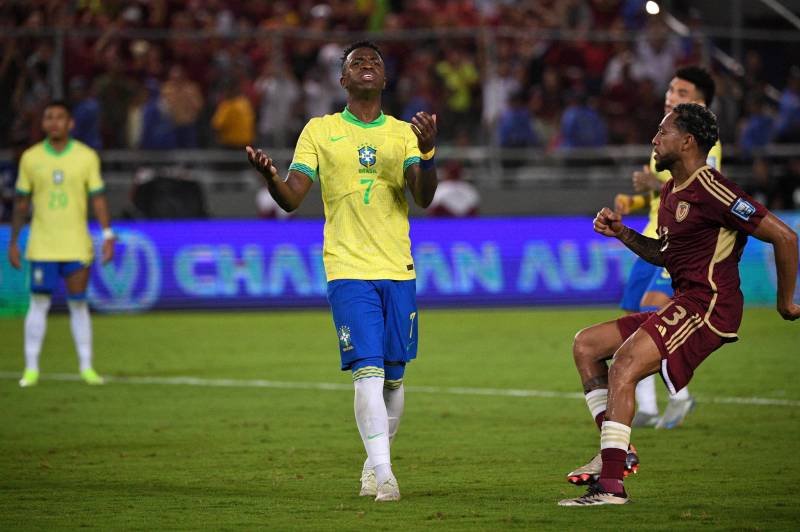 Vini Jr. perde pênalti, e Brasil fica no empate com a Venezuela pelas Eliminatórias